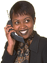 This is a image of a Woman on the Phone